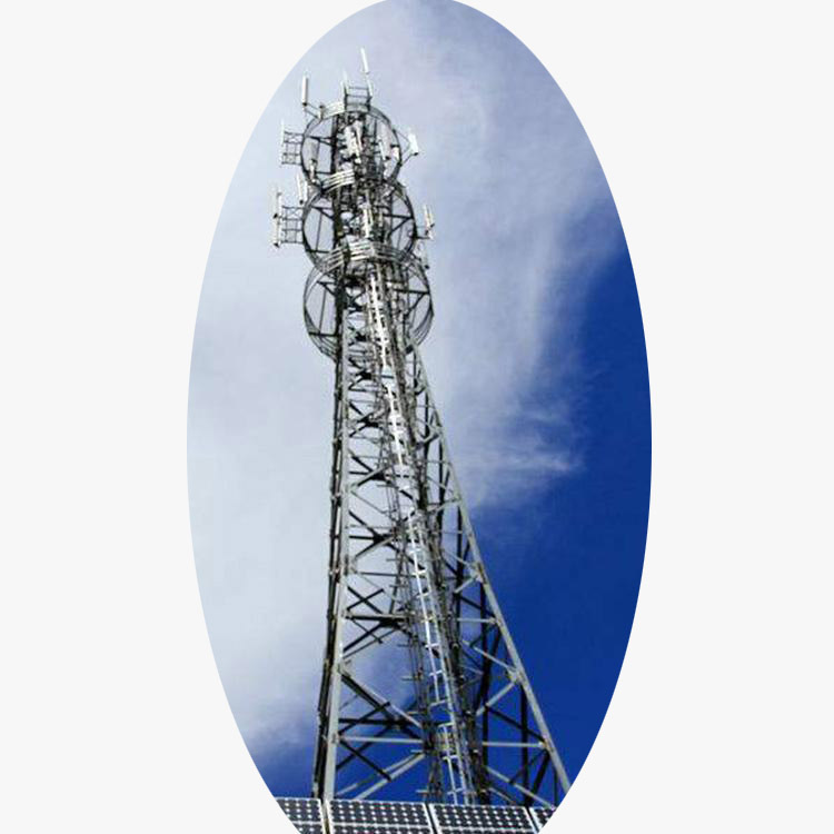Communication Tower Hot-Dip Galvanized 5g Communication Base Station Steel Structure Broadcast Communication Tv Tower Steel Structure Telecommunications Communication Tower