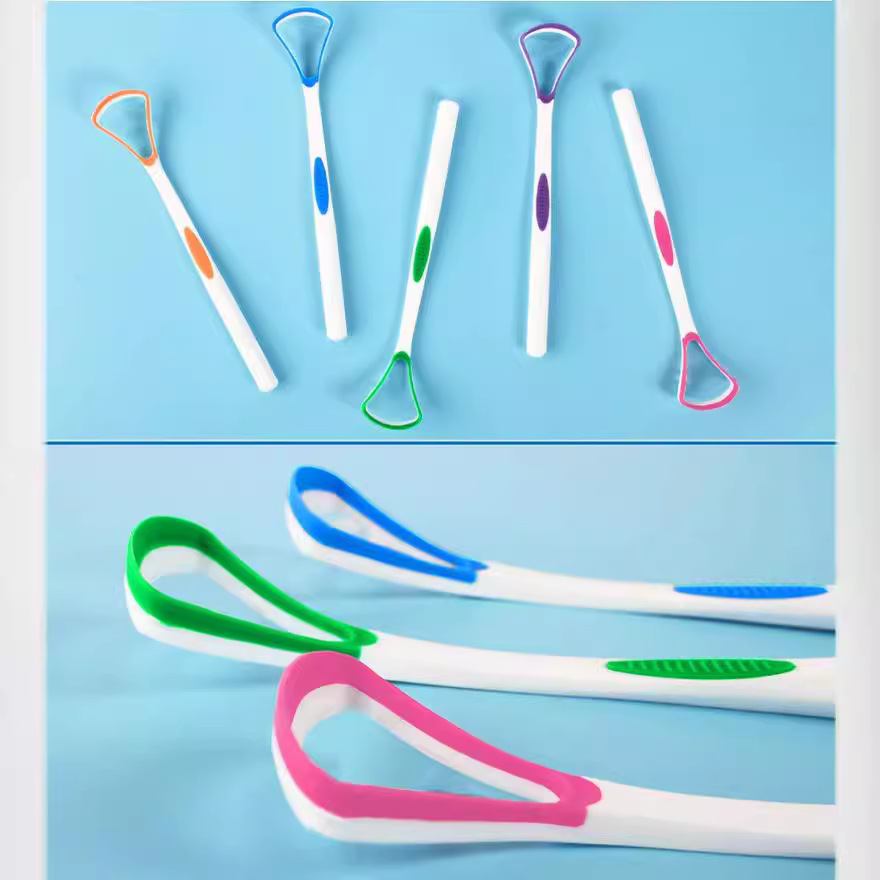 Tongue coating cleaner tongue scraper tongue scraper to remove bad breath thick white tongue coating oral care independent packaging