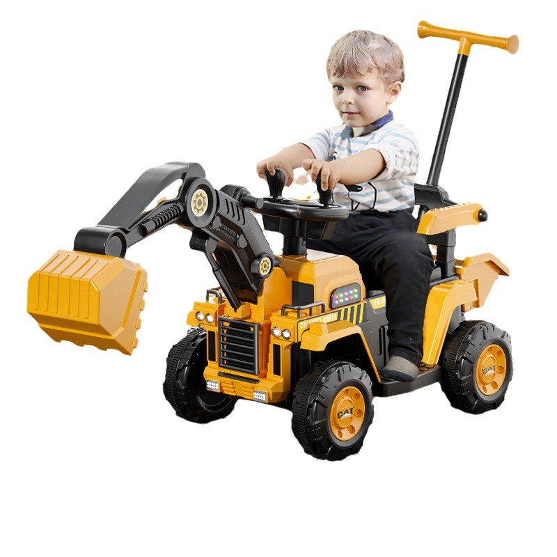 Extra Large Kidsren's Electric Excavator Boy Excavator Kids Men's and Women's Engineering Vehicle Remote Control Charging Toy Car Hook Machine
