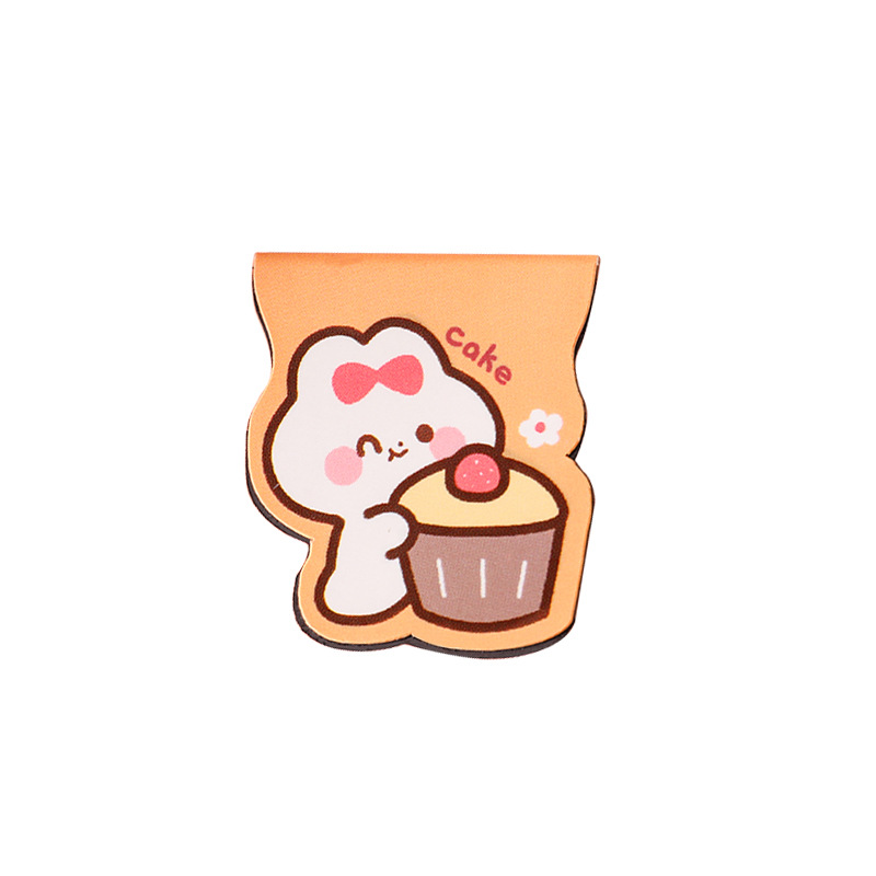 Magnetic Bookmark Cute Cartoon Ins Style Stylish Exquisite Special-Shaped Bookmark Student Double-Sided Paper Book Page Clip