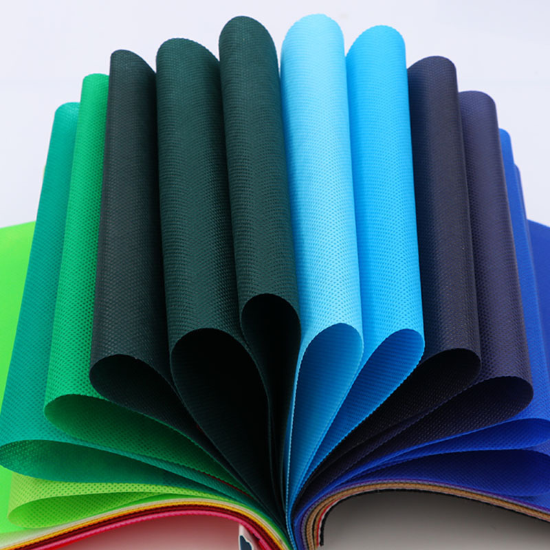 Pp Polypropylene Spunbond Non-Woven Fabric Wholesale Spot 70g Colorful Non-Woven Fabric Roll Material Cross-Border Household Free Sample