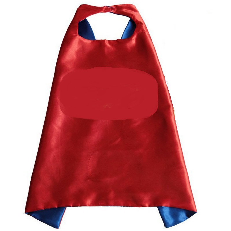Halloween Sade Superman Children's Double-layer Cape Eye Mask Set Various Colors LOGO