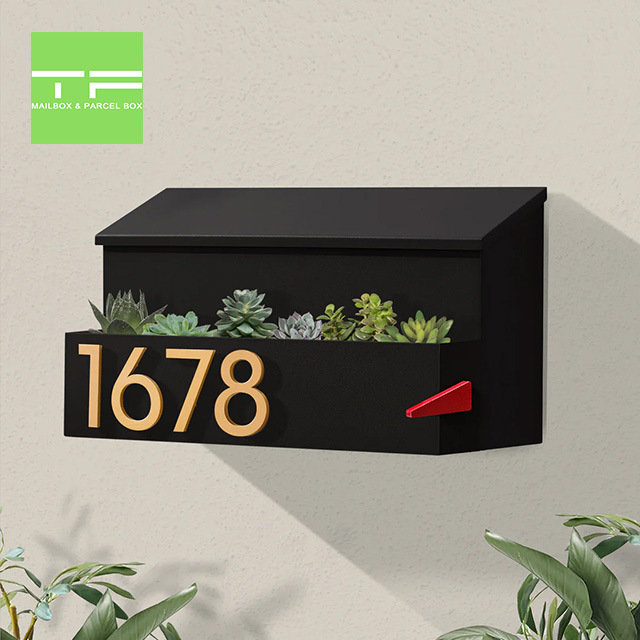 Spare Cross-Border Special Supply for Amazon Export, Customizable Metal Rainproof and Embroidery-Proof Mailbox and Newspaper Box