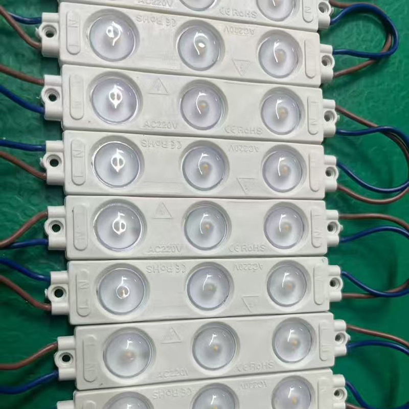 Led Lighting Module 3 Lamp White Light High Pressure Injection Molding Module Ac220V/Ac110V Advertising Lamps Lighting Module