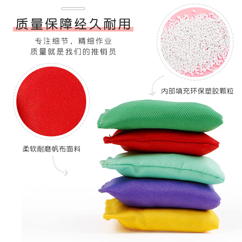 Sandbag Kidsren Throw Sandbags Kindergarten Primary School Students Gifts Handmade Flat Sandbags Small Colorfulful Small Sandbags
