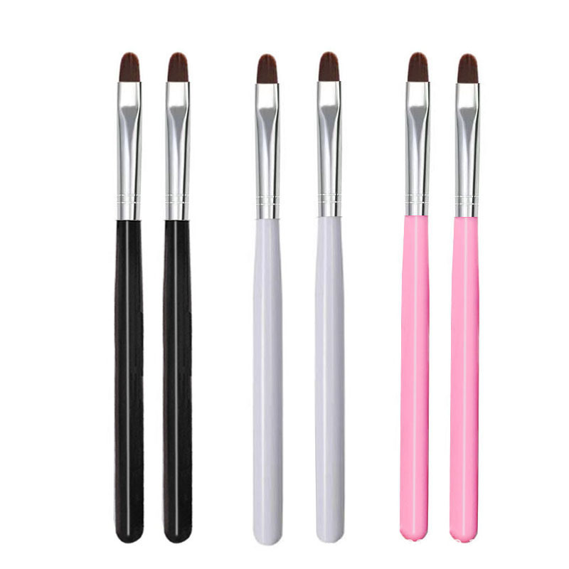 Factory Direct single black and white powder short rod round head phototherapy pen wholesale beginner phototherapy nail brush tool