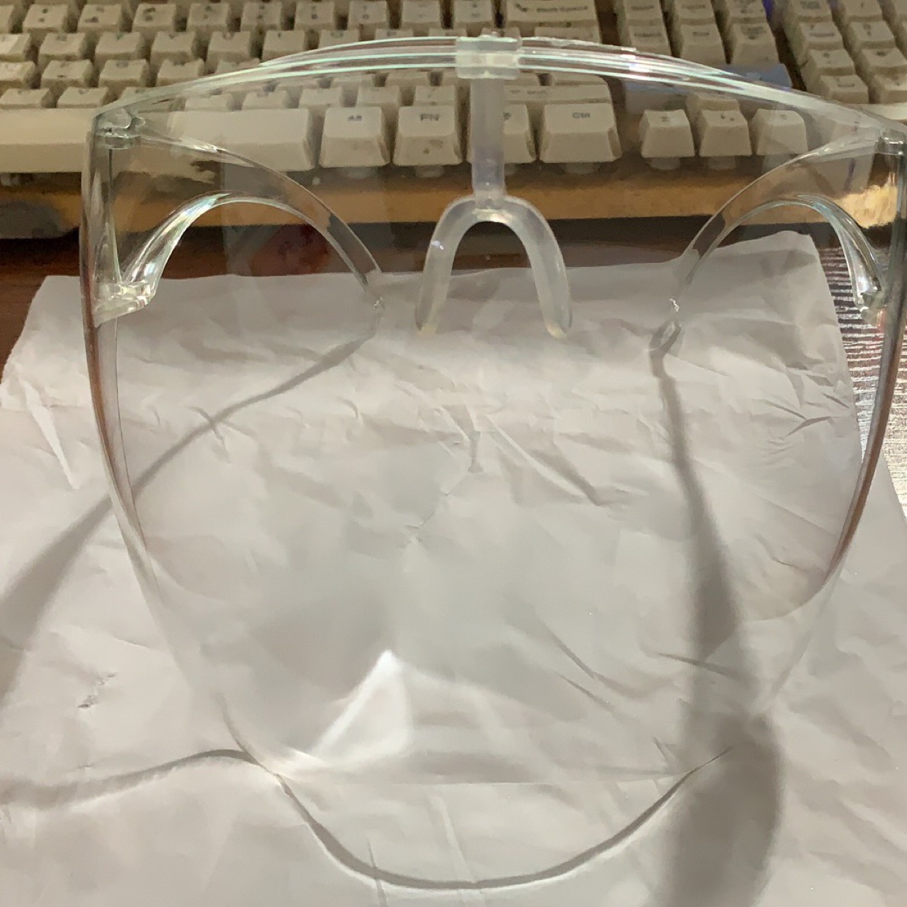 Cross-Border Full-Face High-Definition Transparent Anti-Fog and Anti-Splash Protective Mask Space Mask Anti-Spitting and Foam High-Transparency Goggles