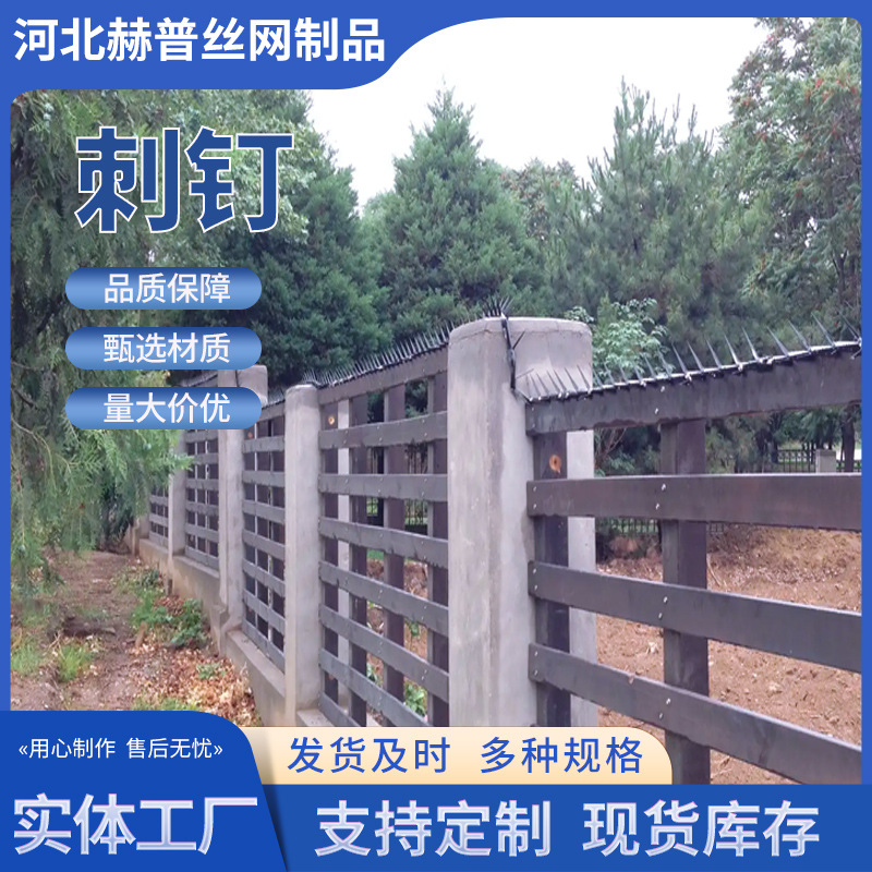 Factory sales prison yard wall anti-climbing thorn stainless steel hot dip galvanized anti-climbing thorn nail burning stainless steel gas pipe Thorn nail