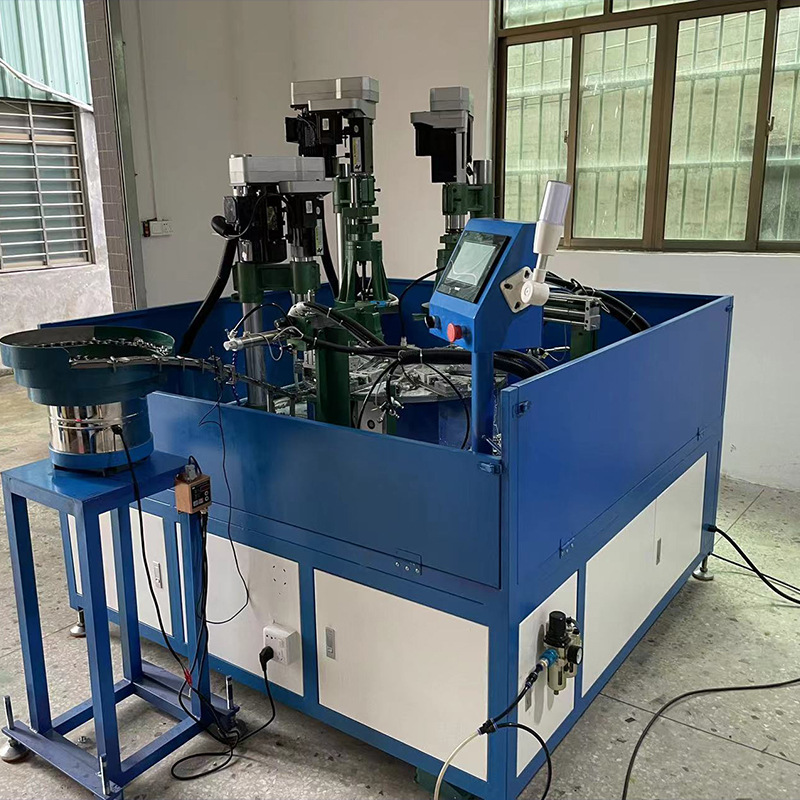 Automatic drilling tapping Chamfering machine six-station turntable drilling tapping machine thread processing CNC Machine