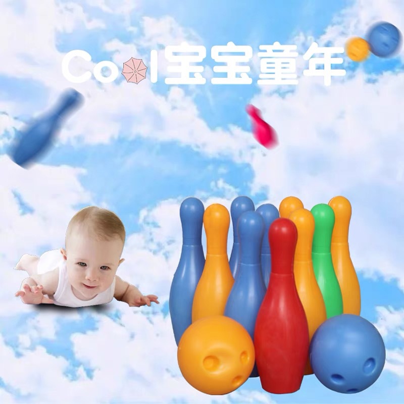 Children's Toys Bowling Large Parent-kids Outdoor Indoor Sports Entertainment Game Plastic Bowling Set