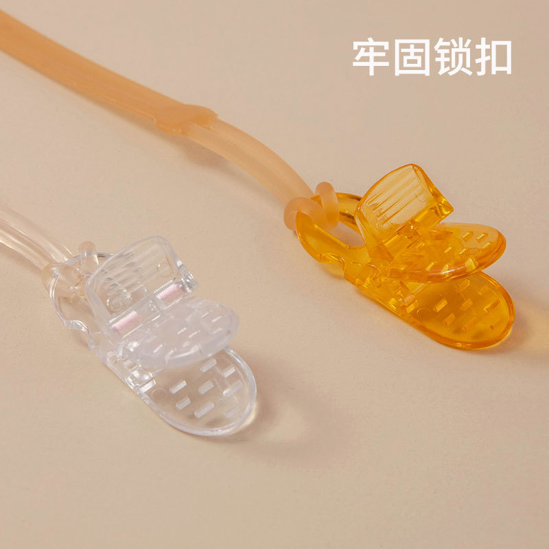 Factory wholesale silicone anti-drop chain teether nipple chain anti-lost multifunctional silicone anti-drop rope feeding bottle water Cup