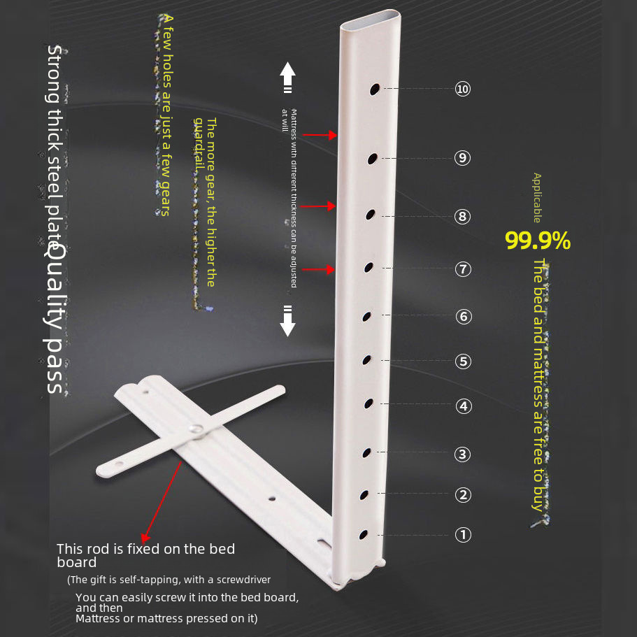 Bed Fence Baby Anti-Fall Guardrail Kids Safety Anti-Fall Bed Large Bedside Baffle Universal Bed Guardrail