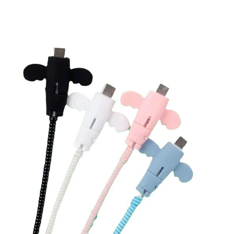 Little angel data cable protective sleeve anti-break charging cable protective sleeve mobile phone wire connector charging protective sleeve wholesale