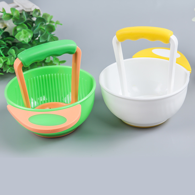 Baby Food Supplement Food Grinding Bowl Baby Fruit and Vegetable Food Supplement Tool Grinding Bowl and Grinding Stick Set