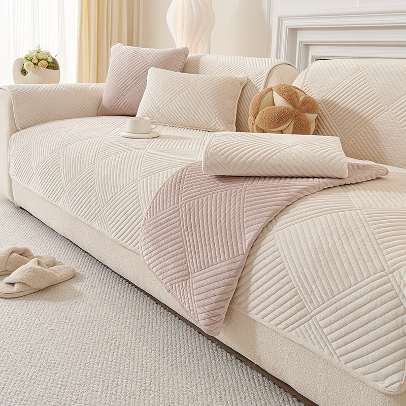 Winter Four Seasons Universal Sofa Cushion Thickened Non-slip Warm Cushion Sofa Cover Cover Cloth Simple Sofa Cover