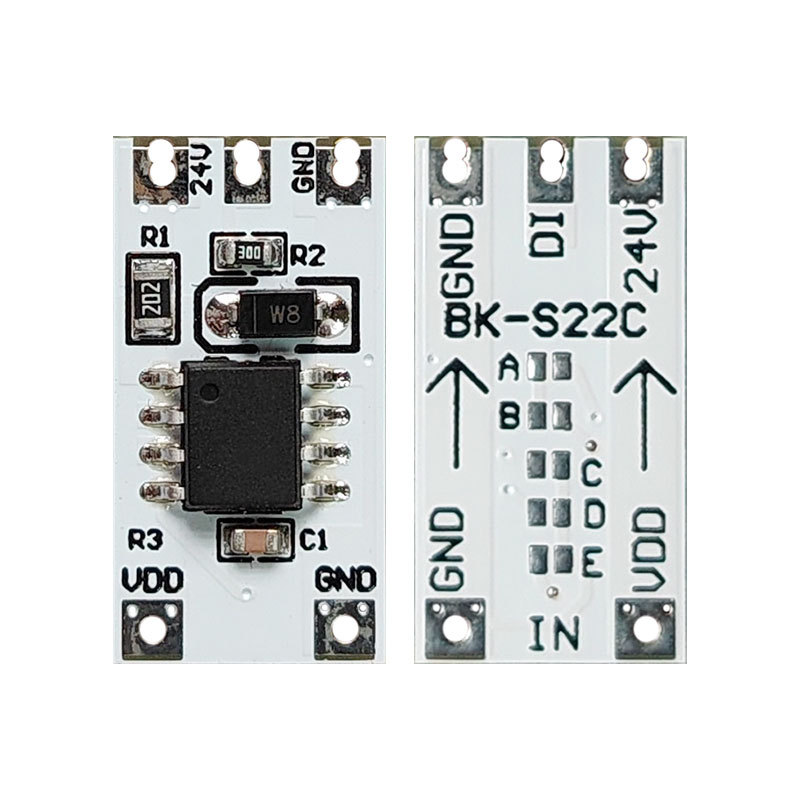 Bocon Bk-S22C Modified Colorful Led Running Water Light Strip Universal 12V24V Full-Color Atmosphere Light Driver