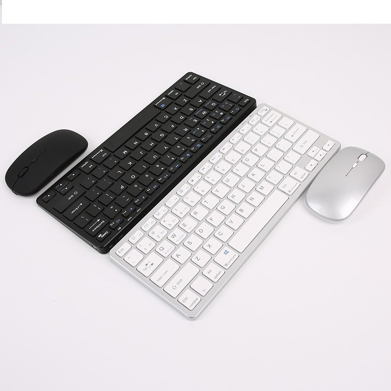 Factory Wholesale Cross-Border Silent Button Office Bluetooth Dual-Mode 98-Key Wireless Keyboard and Mouse Wireless Dual-Mode Fast Connection