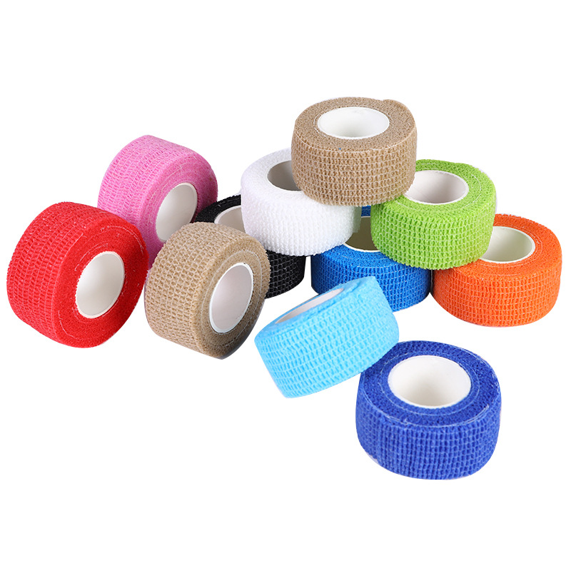 Factory wholesale self-adhesive bandage non-woven sports finger high elastic sports elastic pet bandage in stock straight hair