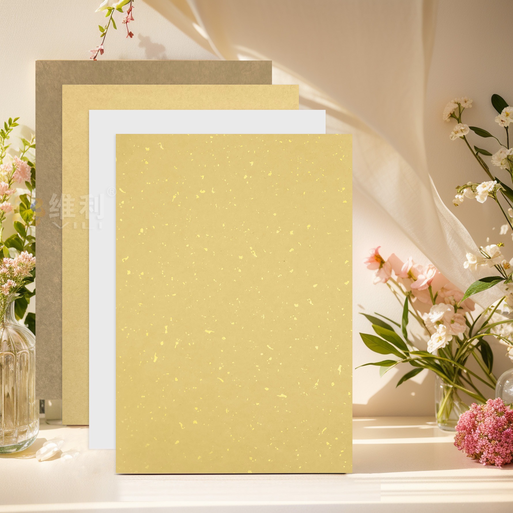 100 Sheets of A4 Dark Kraft Paper Printing Paper, Self-Adhesive Stickers, Label Paper, Certificate of Conformity, Airplane Box Sealing Stickers