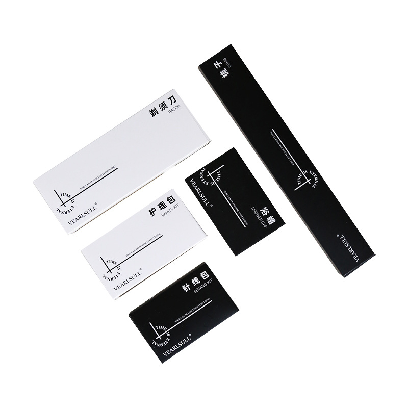 Hotel toiletries soft film suit toothbrush straw soft hair sewing kit card box dental hotel disposable toothbrush