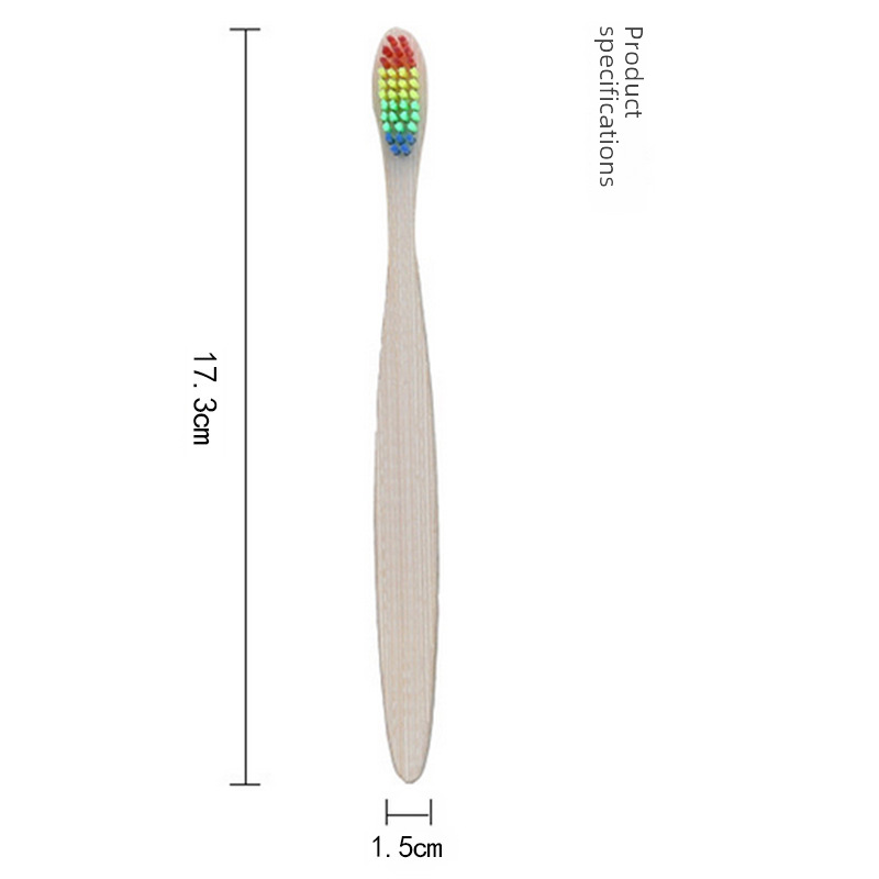 Bamboo toothbrush hotel homestay log brush bamboo carbon wool sharpened wire non-disposable toothbrush source manufacturers spot