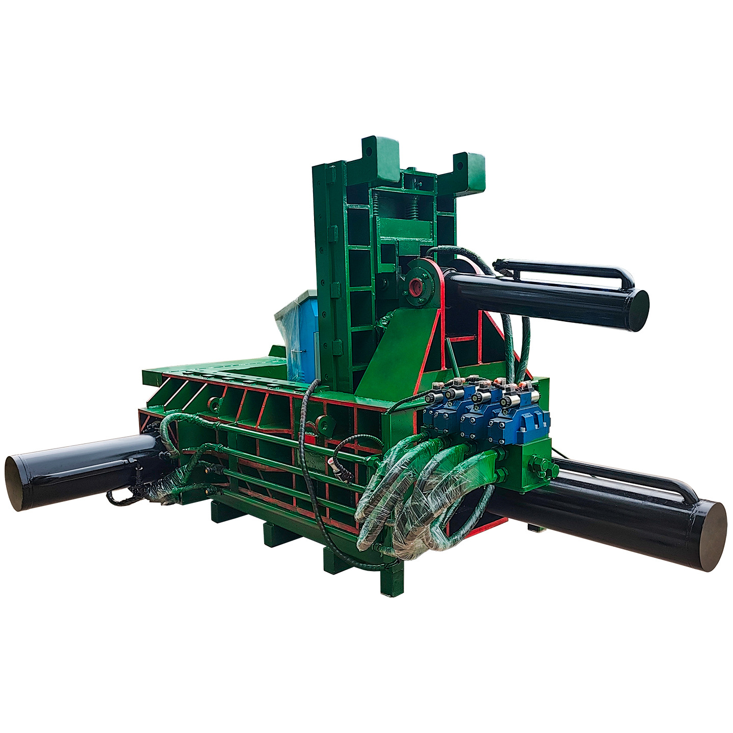 125-Ton Metal Baler Tinplate Color Steel Tile Cold-Rolled Sheet Scrap Metal Briquetting Machine Can Be Remote-Controlled and Can Be Put into the Furnace