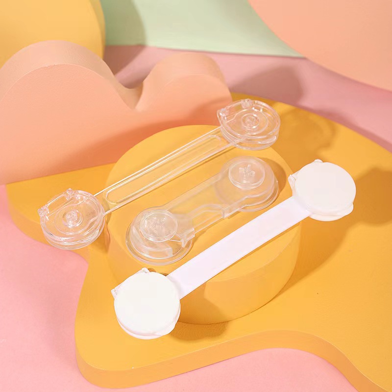 Cross-border children's multi-functional protection safety transparent long lock baby anti-pinch refrigerator lock drawer lock cabinet lock