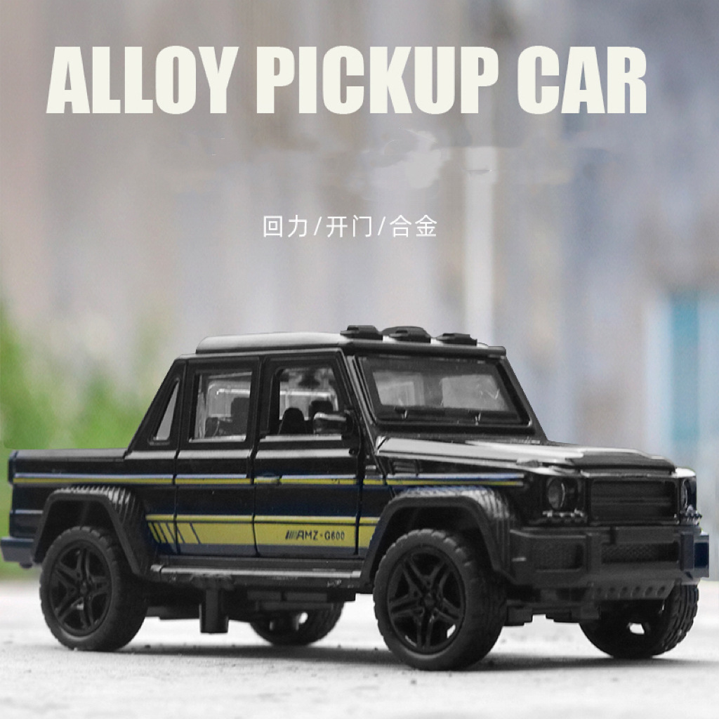 Boxed simulation alloy off-road vehicle model children sports car toy boy car model cake ornaments wholesale