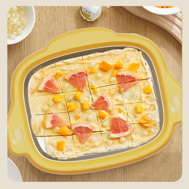 Новая домашняя машина для жарки льда, жарочная пластина из нержавеющей стали 304, многофункциональная, для жарки йогурта, мороженого, жареного льда