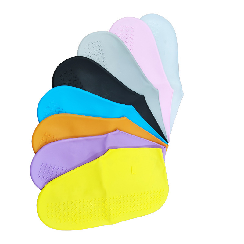 Factory Direct silicone shoe cover women's reusable high elastic outdoor waterproof non-slip mid-calf high rain shoe cover