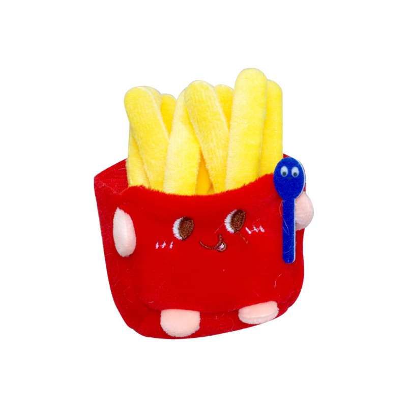 Simulation Hamburger Fries Food Pendant Doll Couple Plush Keychain Hot Dog Chicken Legs Small Doll Student Pendant