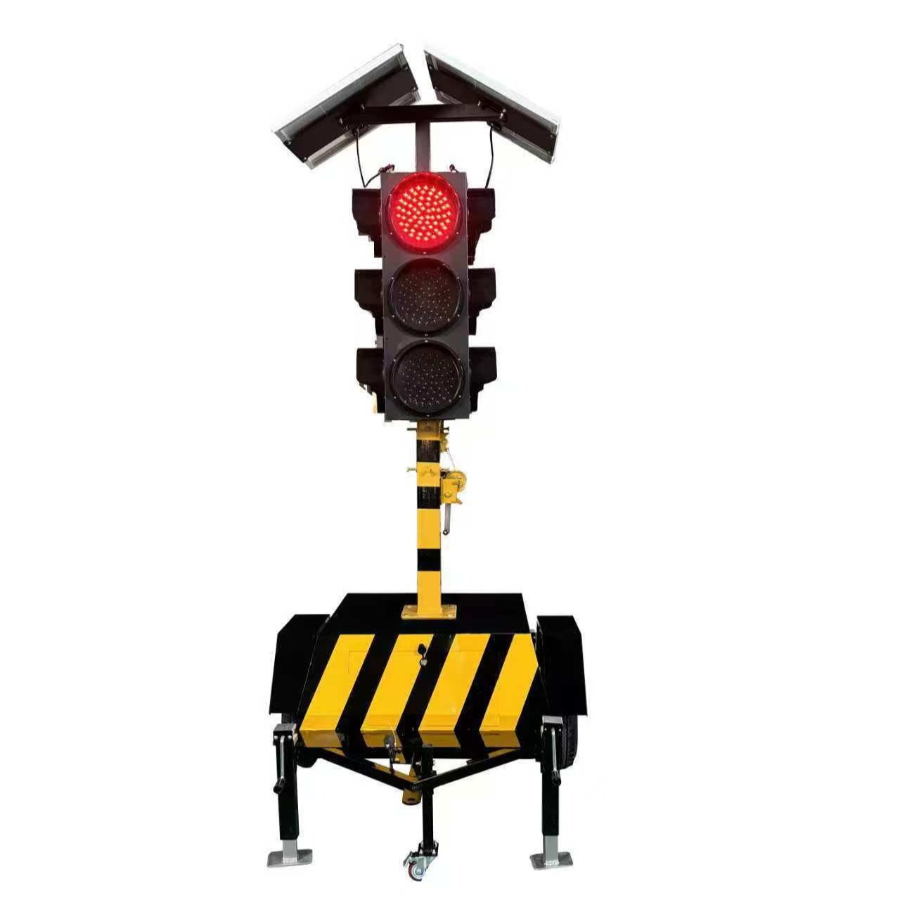 Solar Traffic Signal Light Intersection Mobile Traffic Light Driving School Construction Warning Light Road Indicator Light