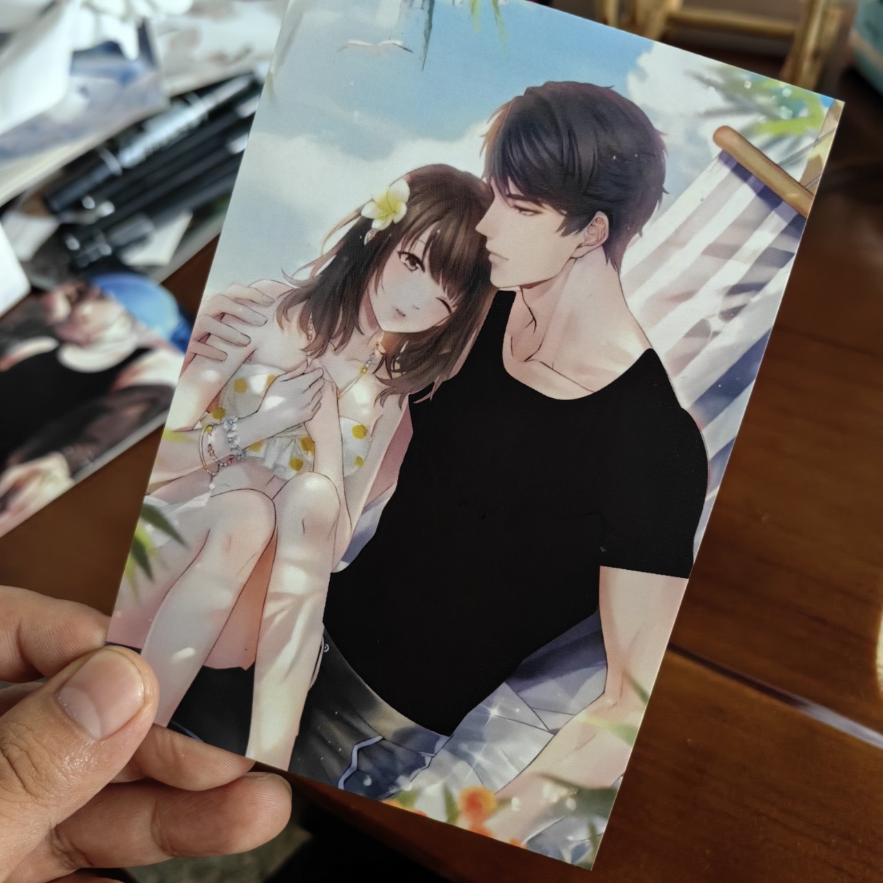 Temperature-Sensitive Water-Sensitive Postcards That Change Color When Heated, Special Small Cards, Anime Peripherals, Free Shipping, Finished Cartoon Cultural and Creative Products