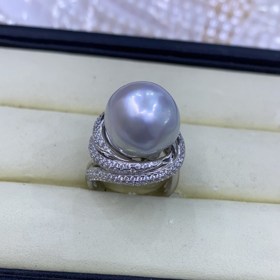 Zhuji natural freshwater seawater pearl earrings necklace bracelet ring finished proofing diy raw material design