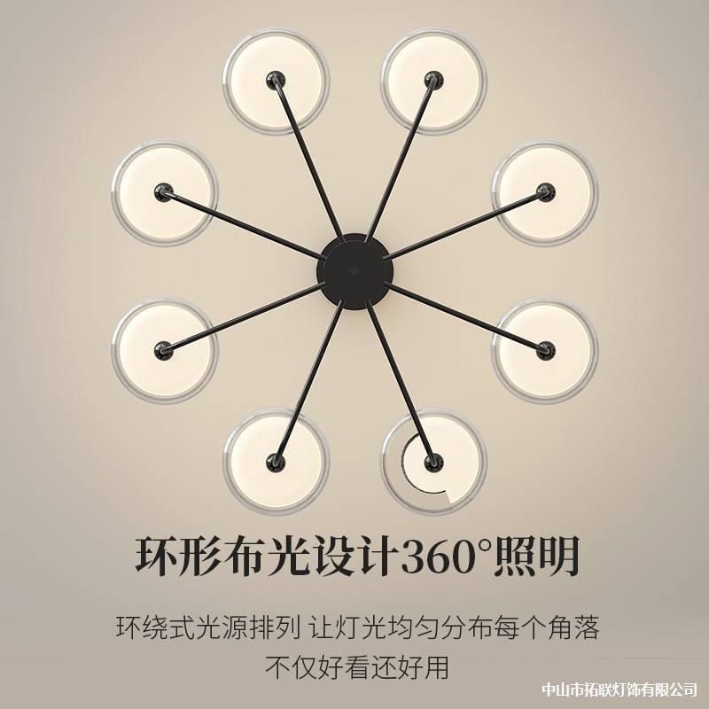 Living Room Lamps Wholesale Bedroom Light Luxury Home Atmosphere Personality Restaurant All-Copper Nordic Creative Chandelier Glass Lamp