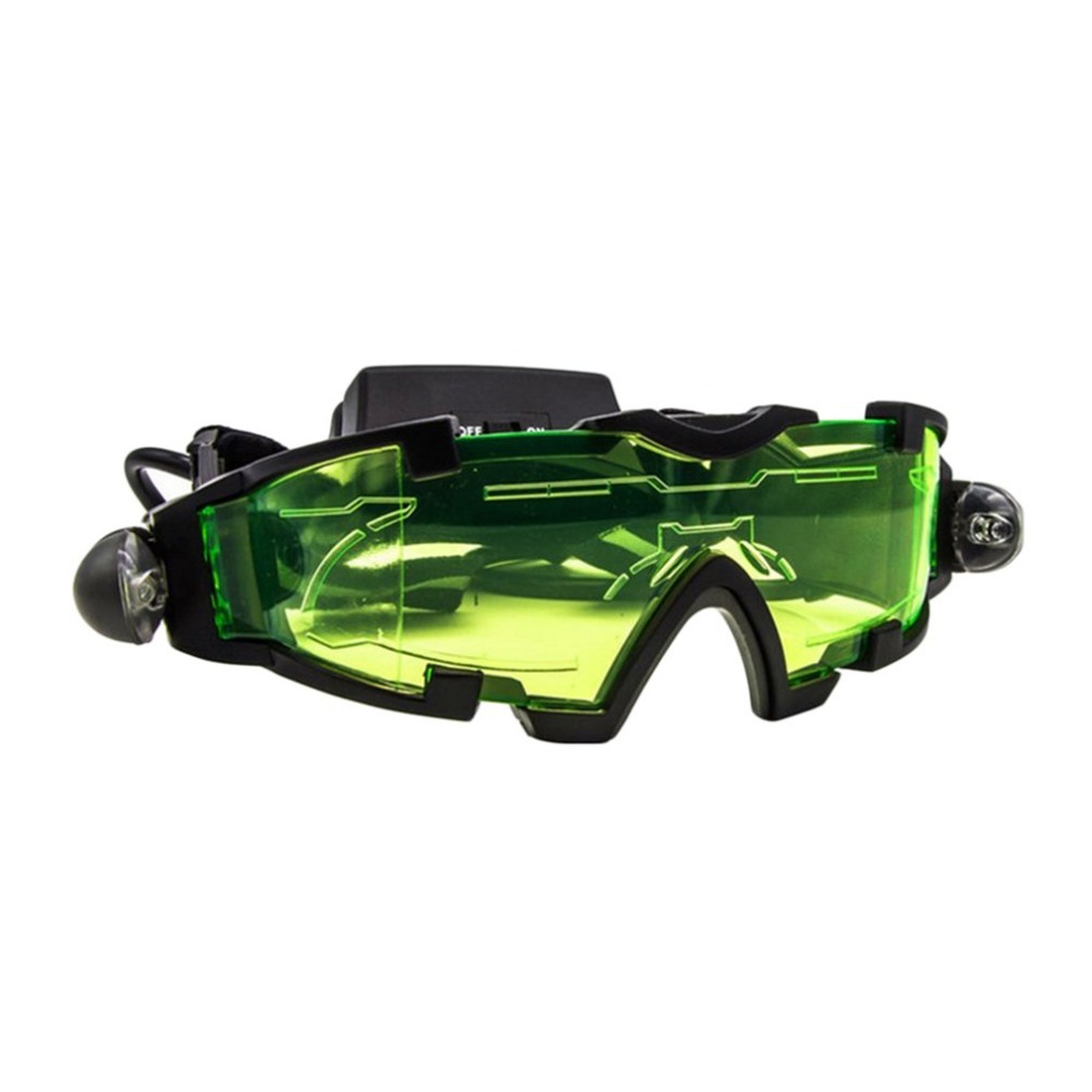 Cross-Border Windproof and Dustproof Kidsren's Bulletproof Night Vision Goggles Outdoor Game Protective Glasses Douyin Luminous Disco Eyes