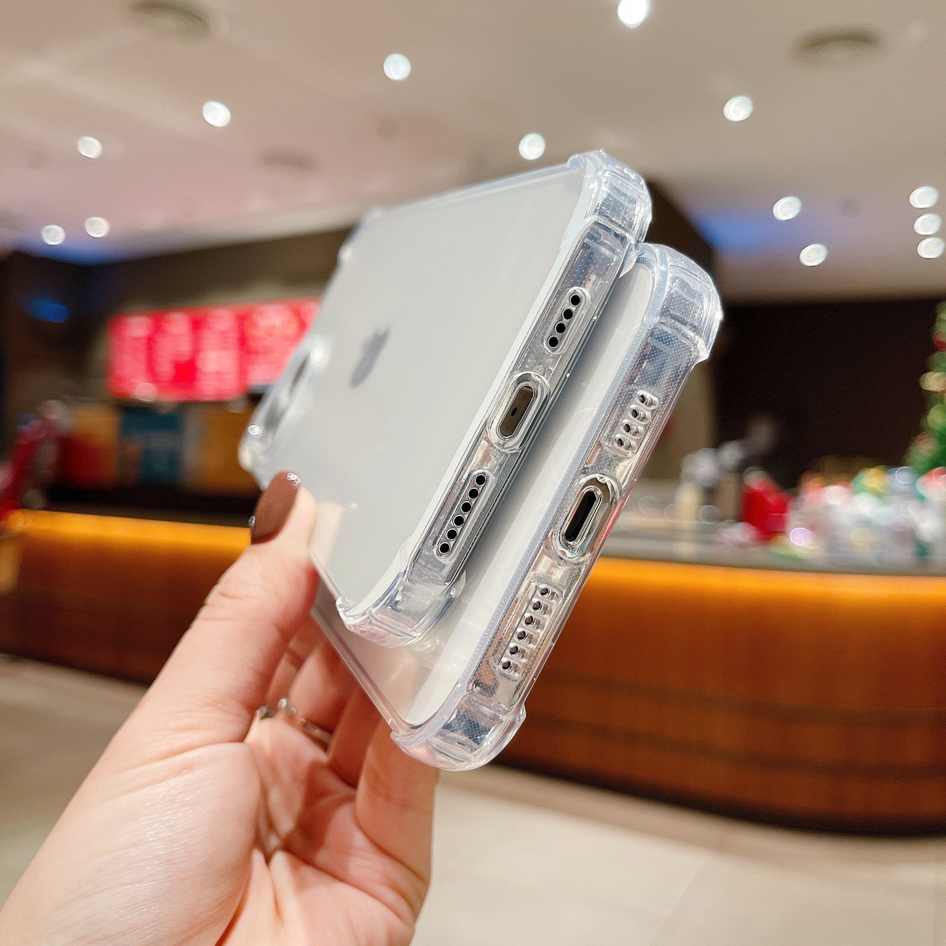 Four-Corner Airbag Suitable for Iphone16/11 Mobile Phone Case Apple 15 Silicone 14 Transparent Protective Cover Xr7P Soft Cover