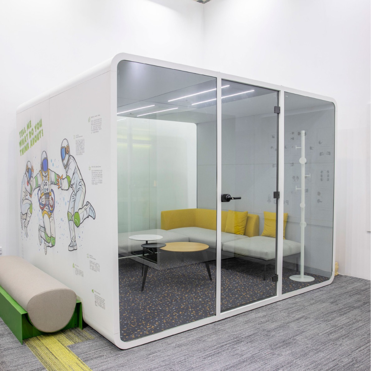 Mobile soundproof room indoor telephone booth mute cabin live broadcast office negotiation conference room telephone booth piano room