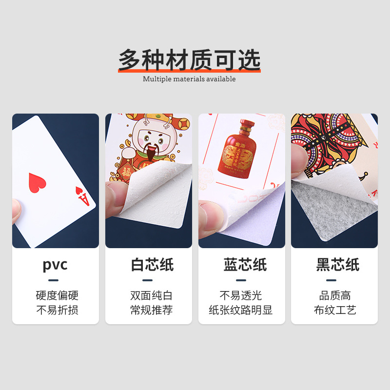 Poker Custom Playing Cards Whole Box Wholesale Advertising Game Board Game Card Pvc Egg Playing Poker Printed Logo
