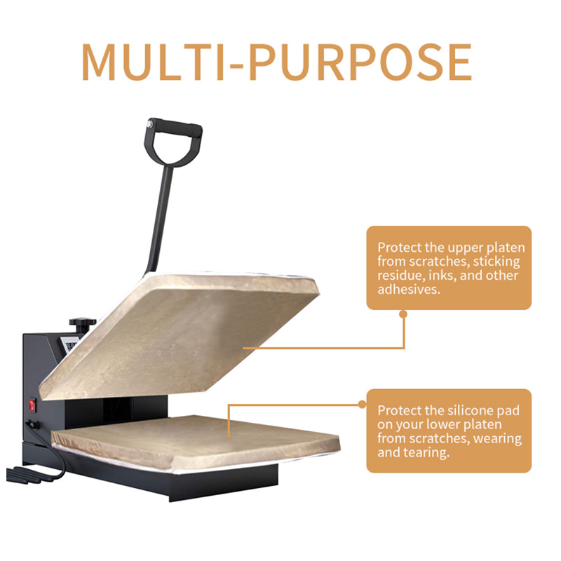 Ptfecover Ironing High Temperature Resistant Anti-Stick Multi-Size Reusable Ptfe Teflon Heat Press Sleeve