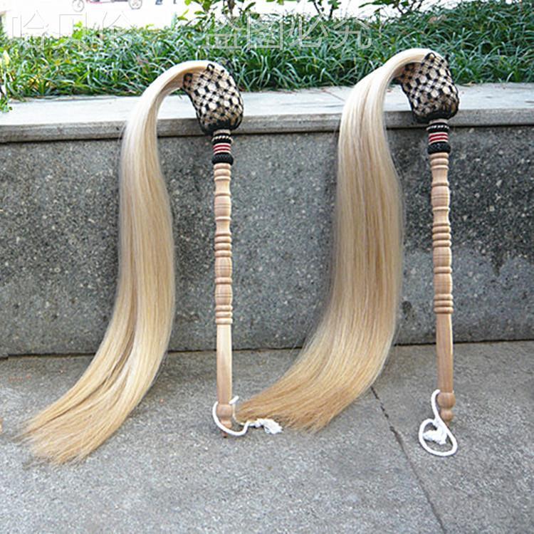 Сказочное оружие, плавающая пыль, фитнес, веник, настоящий персиковый древесный конский хвост, ручка, ручная работа, Уданг, даосское боевое искусство