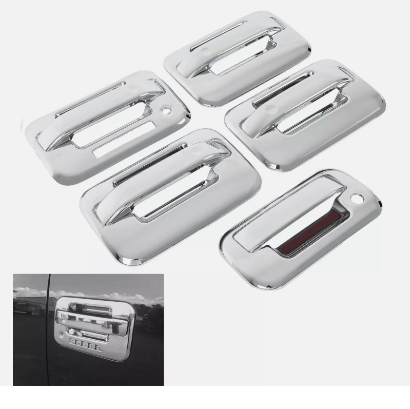 Подходит для покрытия дверной ручки Ford F150 04-14, комплект покрытия для ручки задней двери