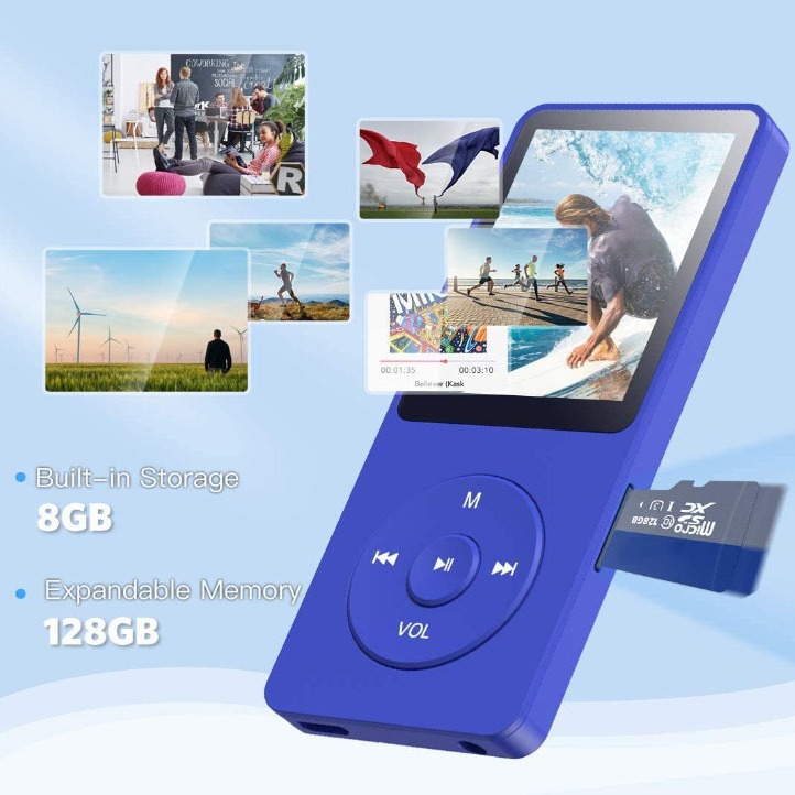Foreign Trade Edition Factory Wholesale MP3MP4 Music Player Bluetooth FM E-book Recording Walkman
