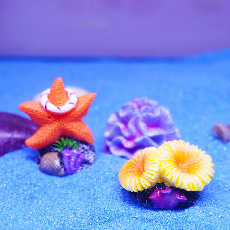 Ornaments, Fish Tank Landscaping, Aquarium Decoration, Submersible Fish Buddies, Pvc Submersible Bottom Artificial Starfish Coral Reef Wholesale