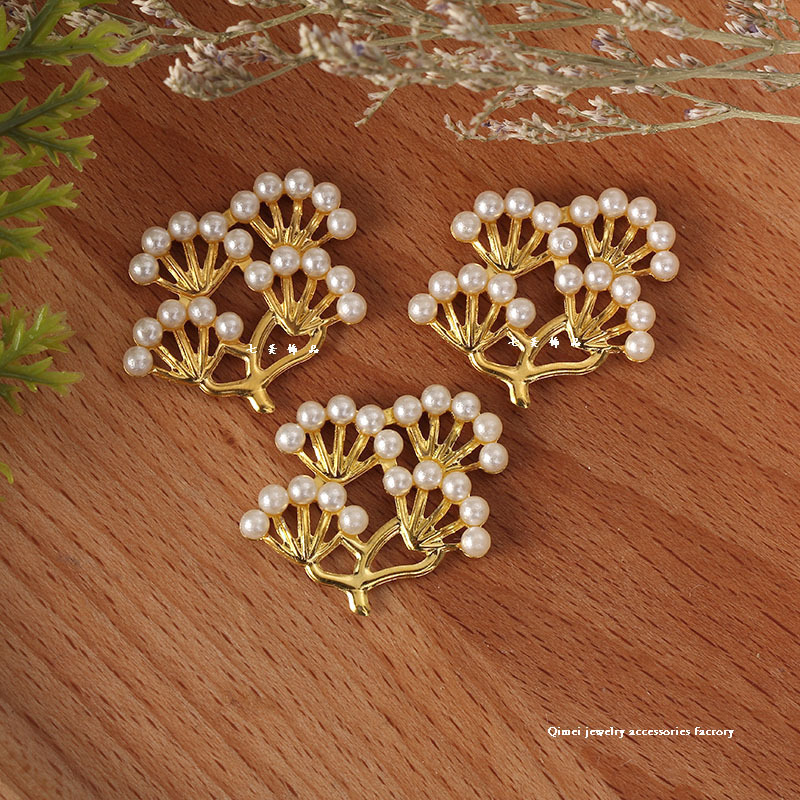 Imitation alloy point Pearl welcome pine bride holding flower crown material antique accessories wedding supplies accessories