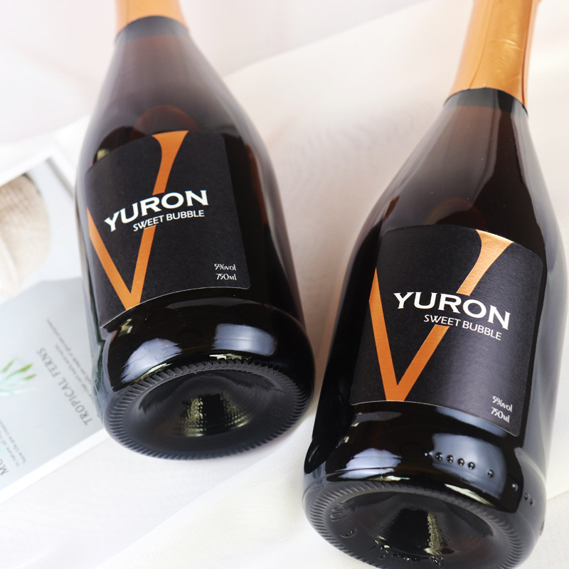 Factory direct gold V sparkling wine champagne pink sparkling wine wine wine wholesale KTV 750ml bar wine