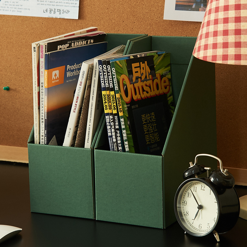 Student Desktop Organize Box Simple Book Stand Data File Shelf Book Desk File Storage Box Storage