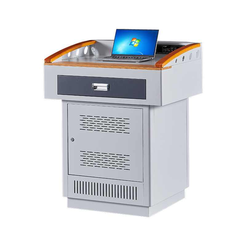 Мультимедийный подиум для школы и класса, центральный контрольный подиум для конференц-зала и учебного зала, простой съемный стальной и деревянный маленький подиум