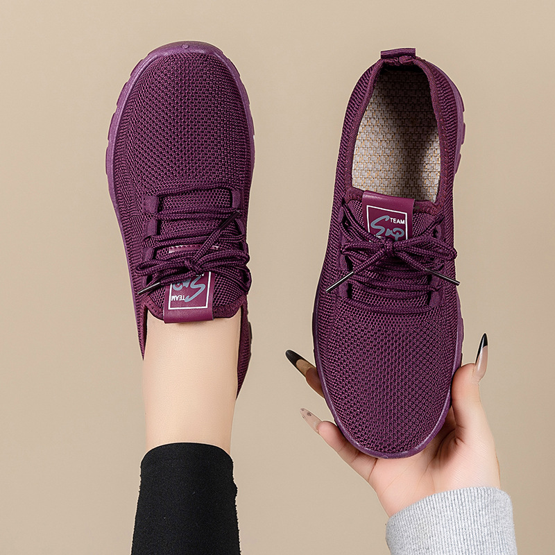 2025 Spring New Women's Shoes sneaker Soft Sole Non-slip Casual Shoes Black Work Shoes Old Beijing Cloth Shoes for Women