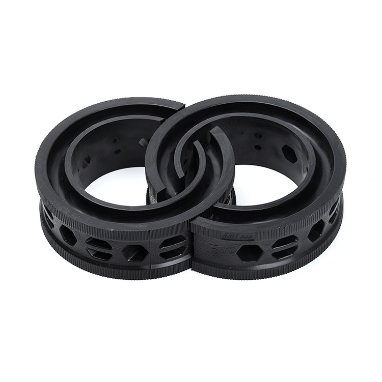 Factory Direct Sales new 19-hole black car shock absorber buffer glue reinforced car shock absorber spring buffer glue